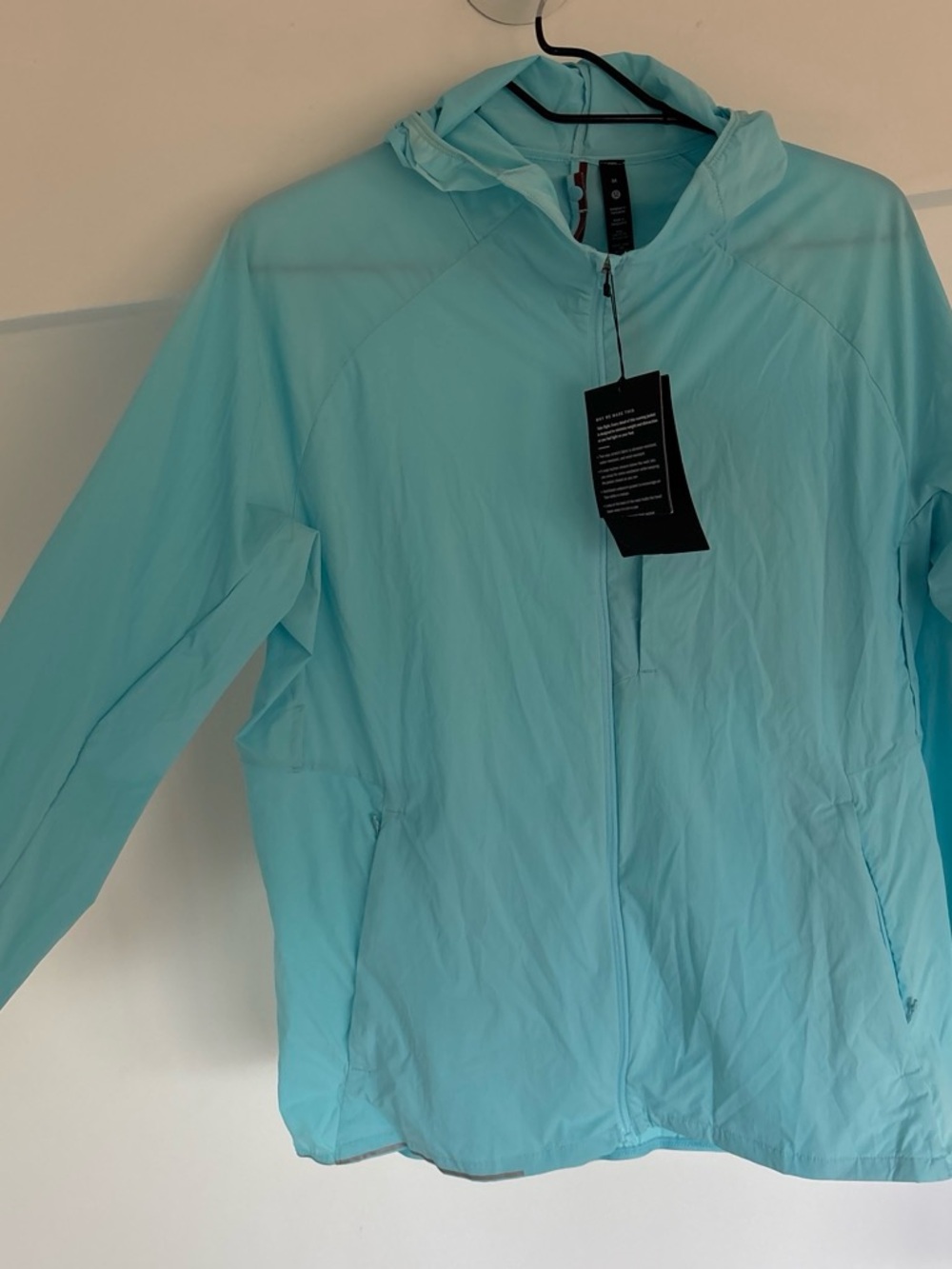 lululemon athletica Aqua Blue Hooded Jacket